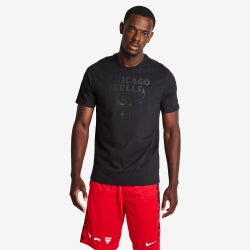 Uomo T-Shirts - New Era Nba Chicago Bulls - Black-Black-Black