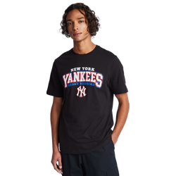 Men T-Shirts - New Era Mlb New York Yankees - Black-Black-Black