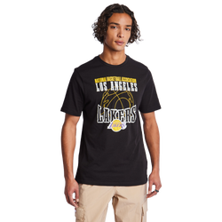 Men T-Shirts - New Era Nba La Lakers - Black-Black-Black