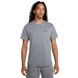 Men T-Shirts - Nike Club - Cool Grey-White-Black