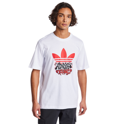 Hombre T-Shirts - adidas Graphics - White-Red