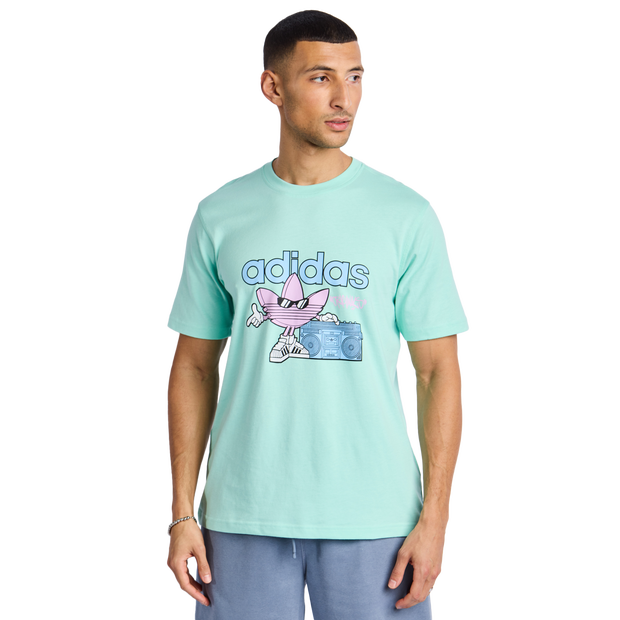 Adidas Graphics Men T-Shirts - Purple - Size L