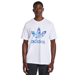 Homme T-Shirts - adidas Graphics - White-Multi-White