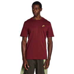 Homme T-Shirts - Nike Club - Dark Team Red-Gold