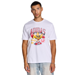 Men T-Shirts - adidas Graphics - White-White-White