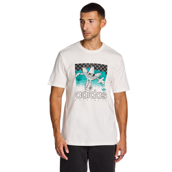 Men T-Shirts - adidas Graphics - White-White-White