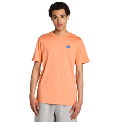 Men T-Shirts - Nike Club - Orange Frost-Orange Frost