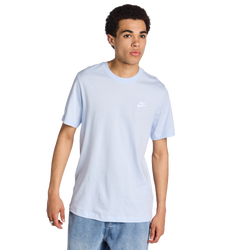 Men T-Shirts - Nike Club - Hydrogen Blue-Hydrogen Blue