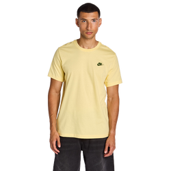 Herren T-Shirts - Nike Club - Soft Yellow-Soft Yellow-White