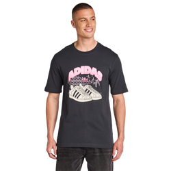 Hombre T-Shirts - adidas Graphics - Grey-Pink-Pink