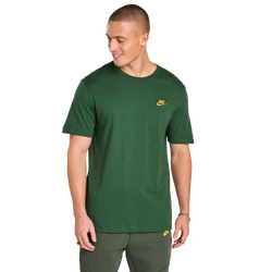 Men T-Shirts - Nike Club - Fir-Metallic Gold