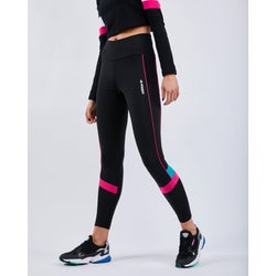 Women Leggings - adidas Tech - Black-Real Magenta-Blast Emerald
