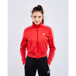 Women Track Tops - adidas Firebird - Red-White