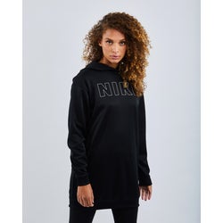 Women Dresses - Nike Air Hoodie - Black-White-Silver