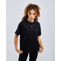 Women T-Shirts - Nike Sporstwear Essentials - Black-White-Black