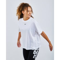 Women T-Shirts - Nike Sportswear Essentials - White-Black-White