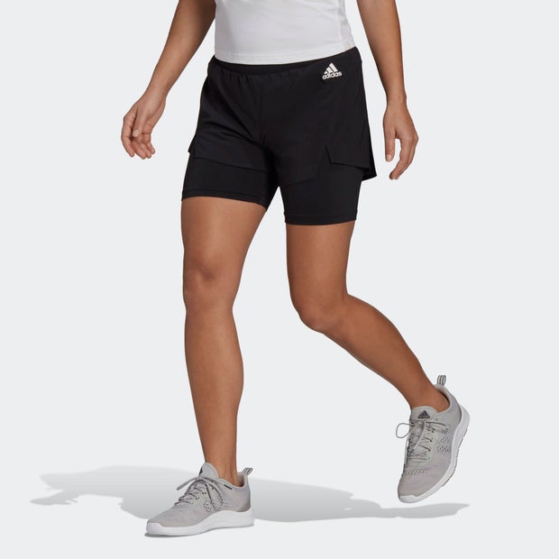 adidas Primeblue Designed To Move 2-In-1 Sport - Damen Shorts