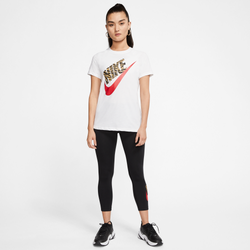 Women T-Shirts - Nike Futura - White-Black