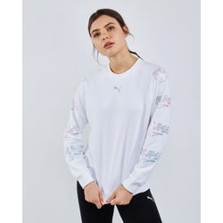 Women Sweatshirts - Puma Glow - White-White