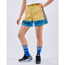 Women Shorts - adidas Fiorucci - White-Yellow-Blue