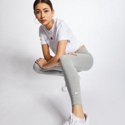 Women Leggings - Nike Essential Tight - Grey-Grey