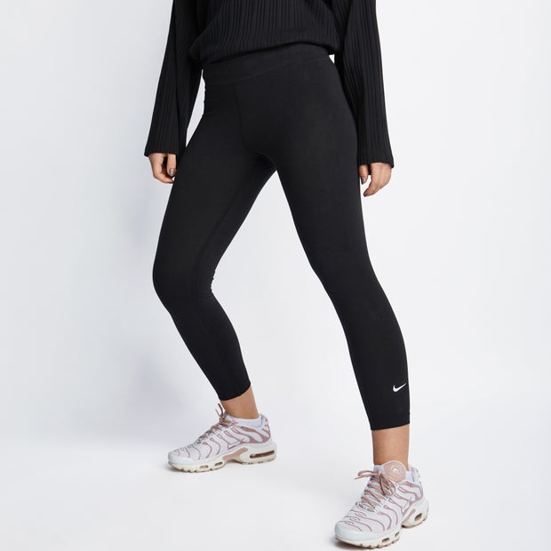 Nike Swoosh - Dames Leggings - White - Katoen Jersey - Maat XS - Foot Locker