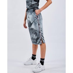 Women Skirts - Champion Velvet Taped Snap - Black-Black-White