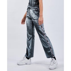 Women Pants - Champion Velvet Taped Snap - Black-Black-Black