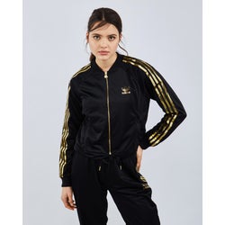 Women Track Tops - adidas Superstar - Black-Gold-Black