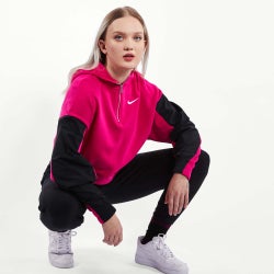 Women Hoodies - Nike Icon Clash Over The Head - Pink-Pink