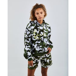 Women Hoodies - Karl Kani Signature - Green-White-Multi