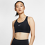 Nike Swoosh - Women Sport Bras/Sport Vests Black-White