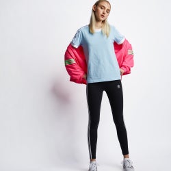 Women T-Shirts - adidas 3 Stripes Tee - Blue-White-Blue