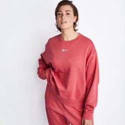 Women Sweatshirts - Nike Essentials Plus Crew Neck - Pink-Pink