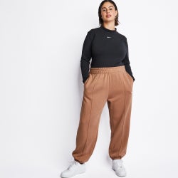 Women Sweatshirts - Nike Essentials Plus Crew Neck - Black-Black