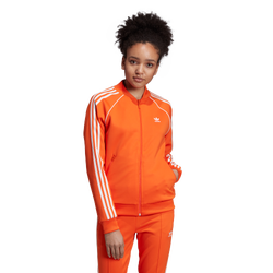 Women Track Tops - adidas Sst Originals - Orange-Orange