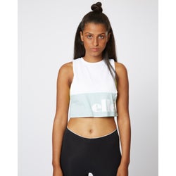 Femme Vestes - Ellesse Caorle Cropped - Optic White-Sterling Blue