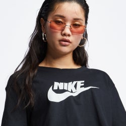 Women T-Shirts - Nike Icon Clash - Black-Black-Black