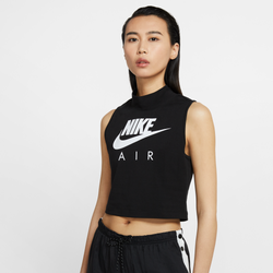 Women Vests - Nike Air Tank Mock - Black-White