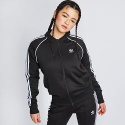 Women Track Tops - adidas Superstar - Black-White-Black