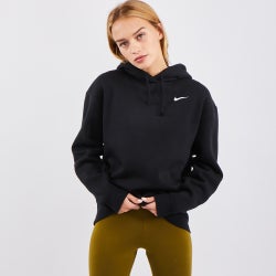 Women Hoodies - Nike Trend Fleece - Black-Black-Black