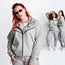 Nike Tech Fleece Full Zip - Femme Hoodies Dark Grey Heather-Black