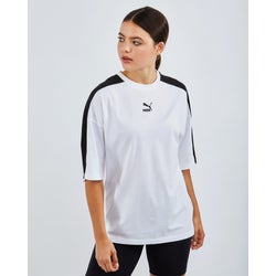 Women T-Shirts - Puma Classics Oversized - White-White-White