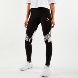 Women Leggings - Puma Wildcats - Black-Multi-Black