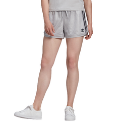 Women Shorts - adidas Mesh Short - Lgh Solid Grey-Lgh Solid Grey-Lgh Solid Grey