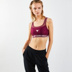 Women Sport Bras/Sport Vests - Under Armour Rock Crossback - Maroon-Maroon-Maroon
