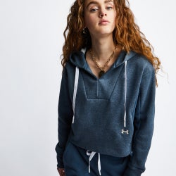 Women Hoodies - Under Armour Rival Fleece Over The Head - Teal-Teal-Teal