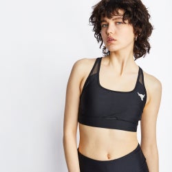 Women Sport Bras/Sport Vests - Under Armour Project Rock - Black-Black