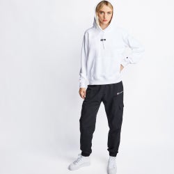 Women Hoodies - Champion Logo Over The Head - White-White