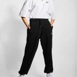 Women Pants - Puma Classic Relaxed Jogger - Black-Black